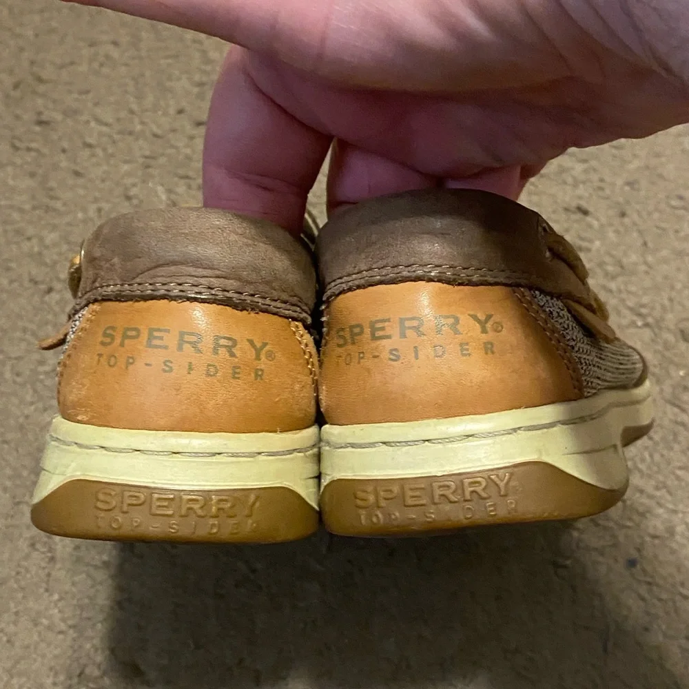 Womens Sperry Top-Sider Angelfish Tan Brown‎ Boat Shoes Size 7 STS90547